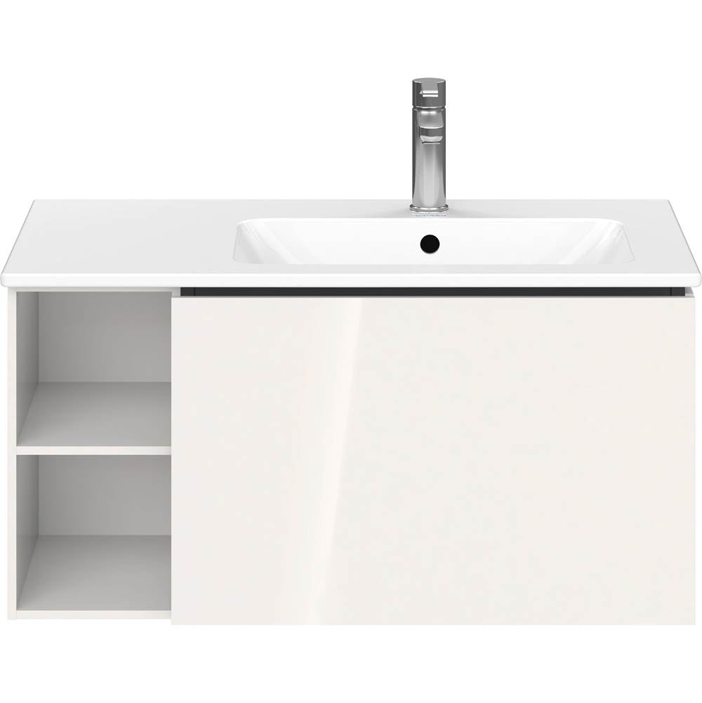 L-Cube One Drawer Wall-Mount Vanity Unit Concrete Gray