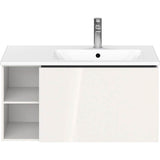 L-Cube One Drawer Wall-Mount Vanity Unit Concrete Gray