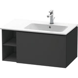 Duravit - L-Cube One Drawer Wall-Mount Vanity Unit Graphite - Graphite Matte