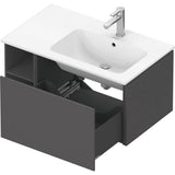 L-Cube One Drawer Wall-Mount Vanity Unit Concrete Gray