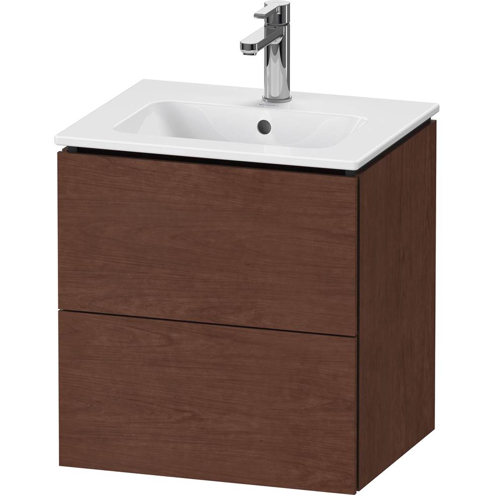 Duravit - L-Cube Two Drawer Wall-Mount Vanity Unit American Walnut - American Walnut