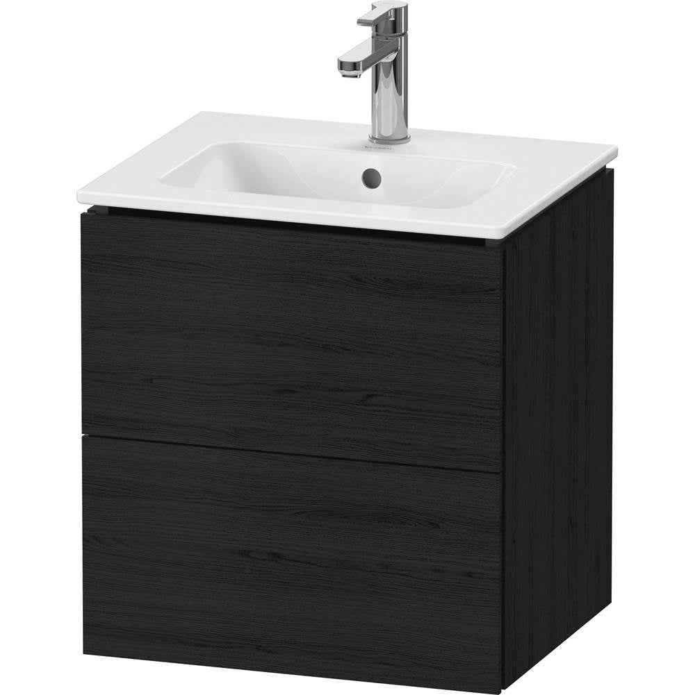 Duravit - L-Cube Two Drawer Wall-Mount Vanity Unit Oak Black - Black Oak