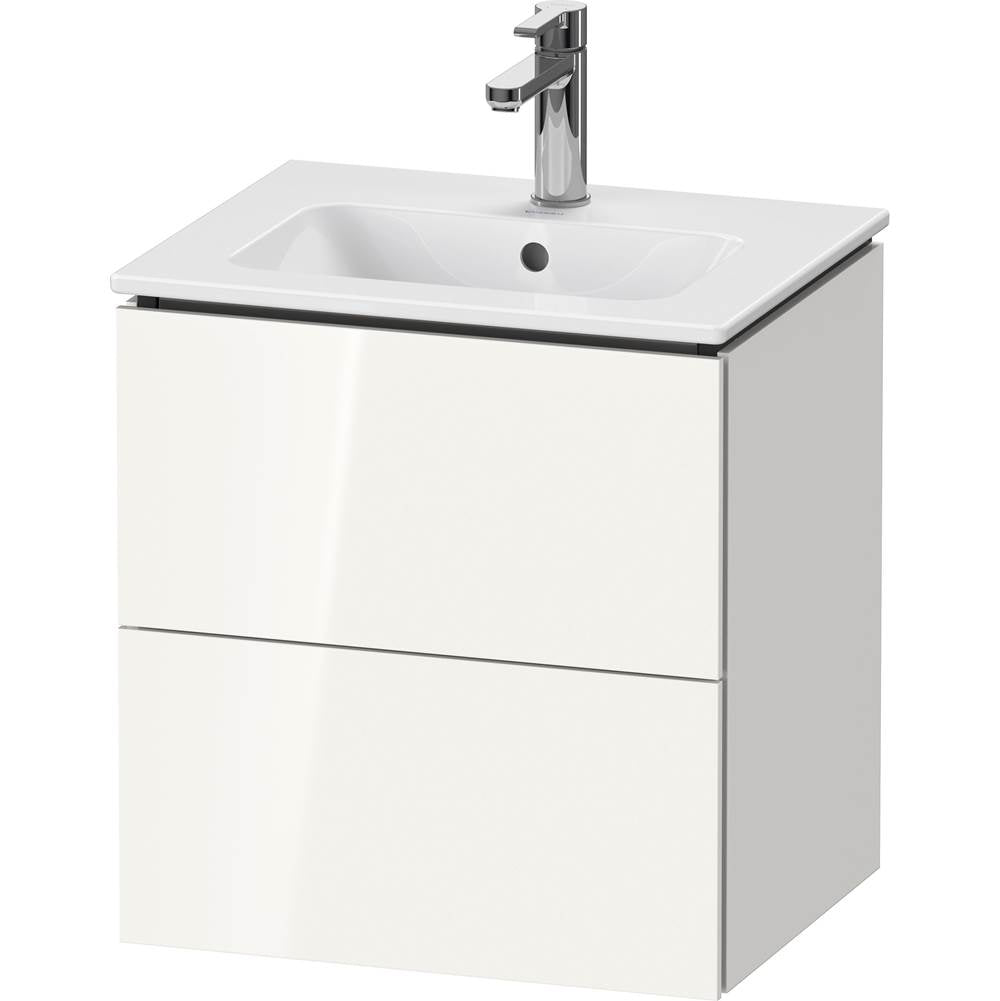 Duravit - L-Cube Two Drawer Wall-Mount Vanity Unit White - White High Gloss