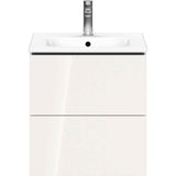 L-Cube Two Drawer Wall-Mount Vanity Unit Concrete Gray