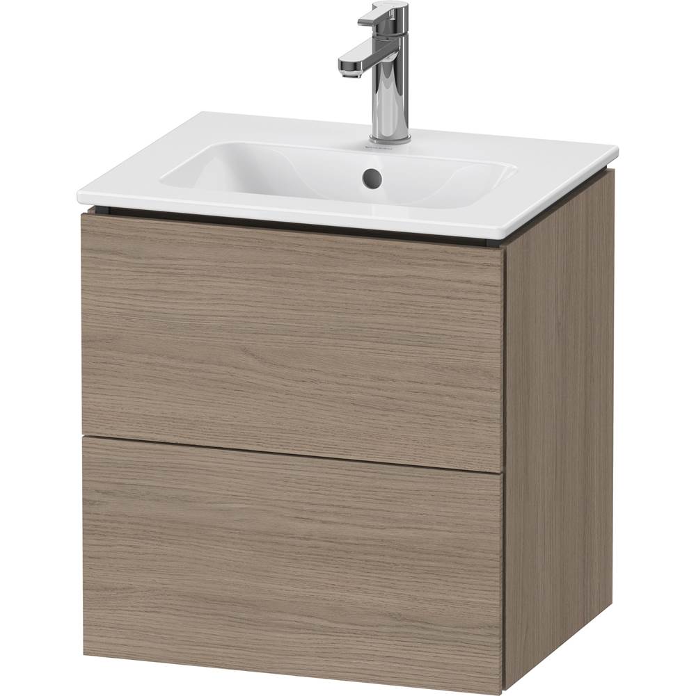 Duravit - L-Cube Two Drawer Wall-Mount Vanity Unit Oak Terra - Oak Terra