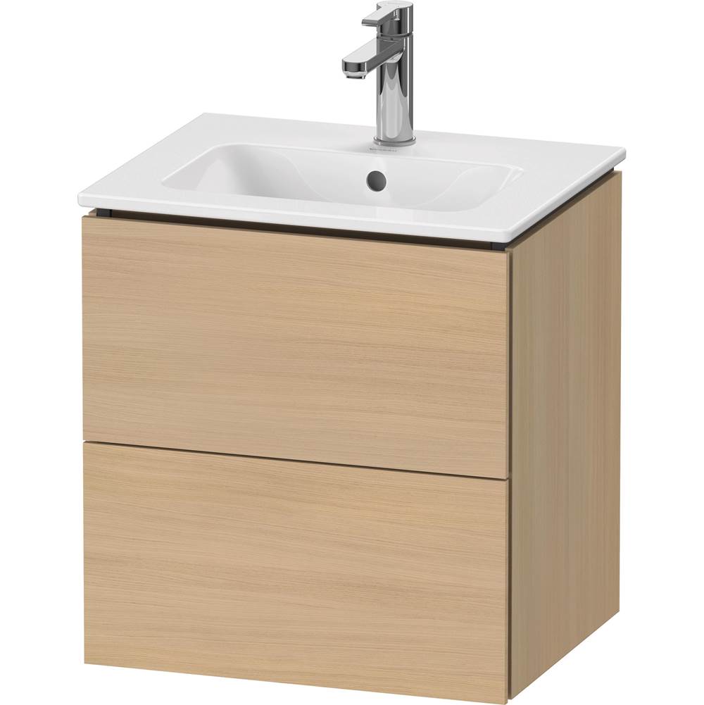 Duravit - L-Cube Two Drawer Wall-Mount Vanity Unit Mediterranean Oak - Mediterranean Oak
