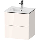 Duravit - L-Cube Two Drawer Wall-Mount Vanity Unit White - White High Gloss
