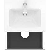 L-Cube Two Drawer Wall-Mount Vanity Unit Concrete Gray