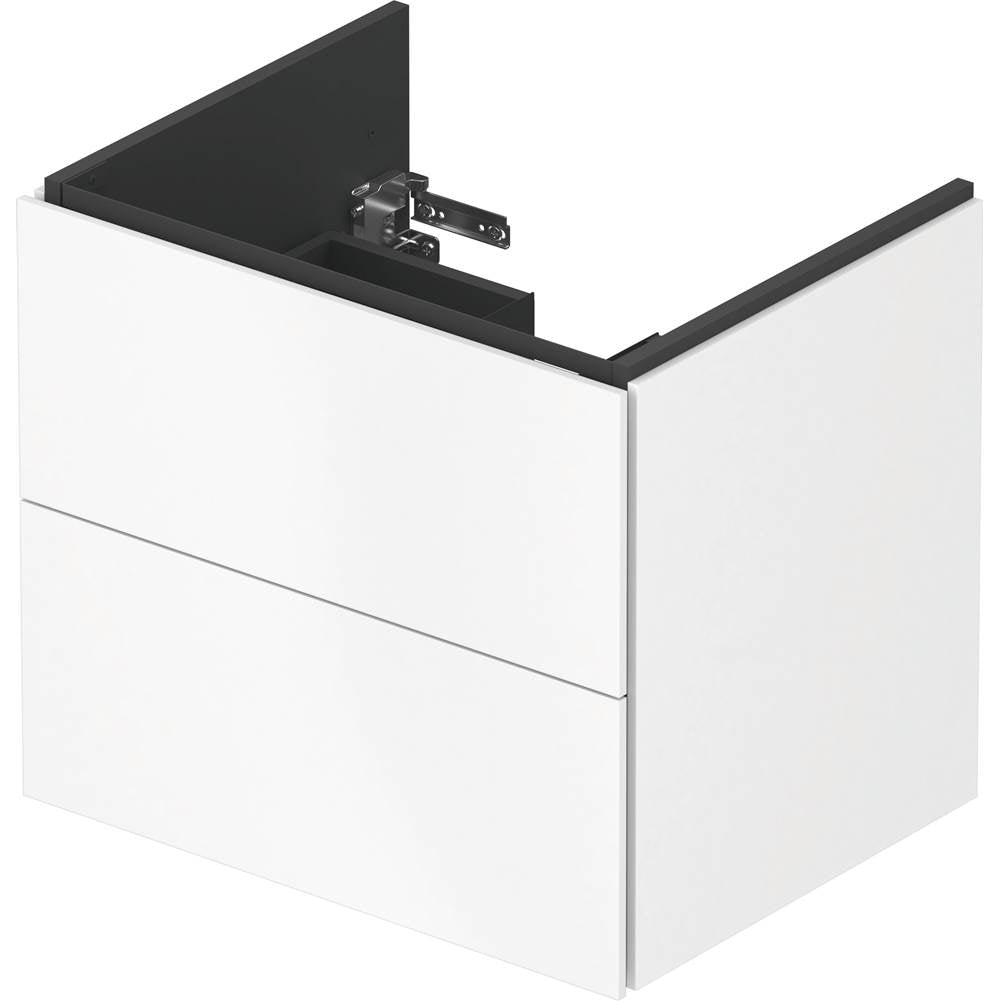 L-Cube Two Drawer Wall-Mount Vanity Unit Concrete Gray