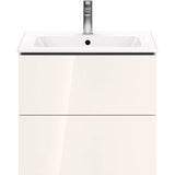 L-Cube Two Drawer Wall-Mount Vanity Unit Concrete Gray