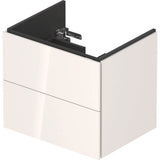 L-Cube Two Drawer Wall-Mount Vanity Unit Concrete Gray