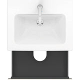L-Cube Two Drawer Wall-Mount Vanity Unit Concrete Gray