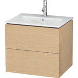 Duravit - L-Cube Two Drawer Wall-Mount Vanity Unit Natural Oak - Natural Oak
