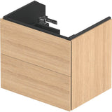 L-Cube Two Drawer Wall-Mount Vanity Unit Concrete Gray