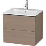Duravit - L-Cube Two Drawer Wall-Mount Vanity Unit Oak Terra - Oak Terra