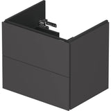 L-Cube Two Drawer Wall-Mount Vanity Unit Concrete Gray