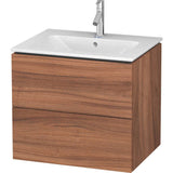 Duravit - L-Cube Two Drawer Wall-Mount Vanity Unit Walnut - Natural Walnut