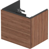 L-Cube Two Drawer Wall-Mount Vanity Unit Concrete Gray