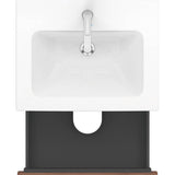 L-Cube Two Drawer Wall-Mount Vanity Unit Concrete Gray