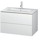 Duravit - L-Cube Two Drawer Wall-Mount Vanity Unit White - White Matte