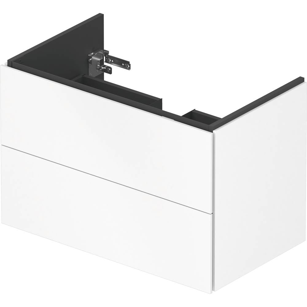 L-Cube Two Drawer Wall-Mount Vanity Unit Concrete Gray