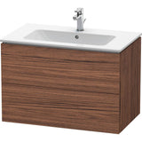 Duravit - L-Cube Two Drawer Wall-Mount Vanity Unit Walnut Dark - Walnut Dark