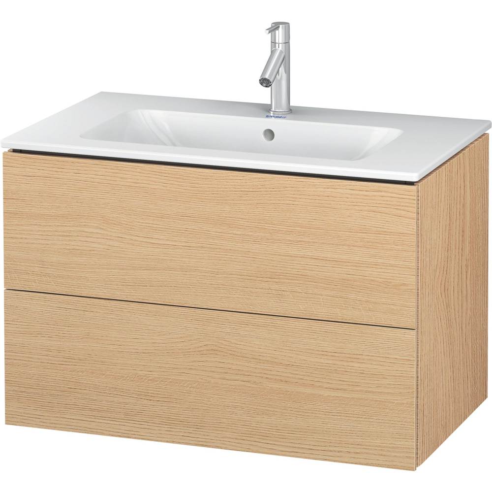 Duravit - L-Cube Two Drawer Wall-Mount Vanity Unit Natural Oak - Natural Oak