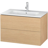 Duravit - L-Cube Two Drawer Wall-Mount Vanity Unit Natural Oak - Natural Oak
