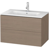 Duravit - L-Cube Two Drawer Wall-Mount Vanity Unit Oak Terra - Oak Terra