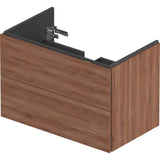 L-Cube Two Drawer Wall-Mount Vanity Unit Concrete Gray