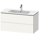 Duravit - L-Cube Two Drawer Wall-Mount Vanity Unit White - White Matte