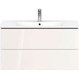 L-Cube Two Drawer Wall-Mount Vanity Unit Concrete Gray