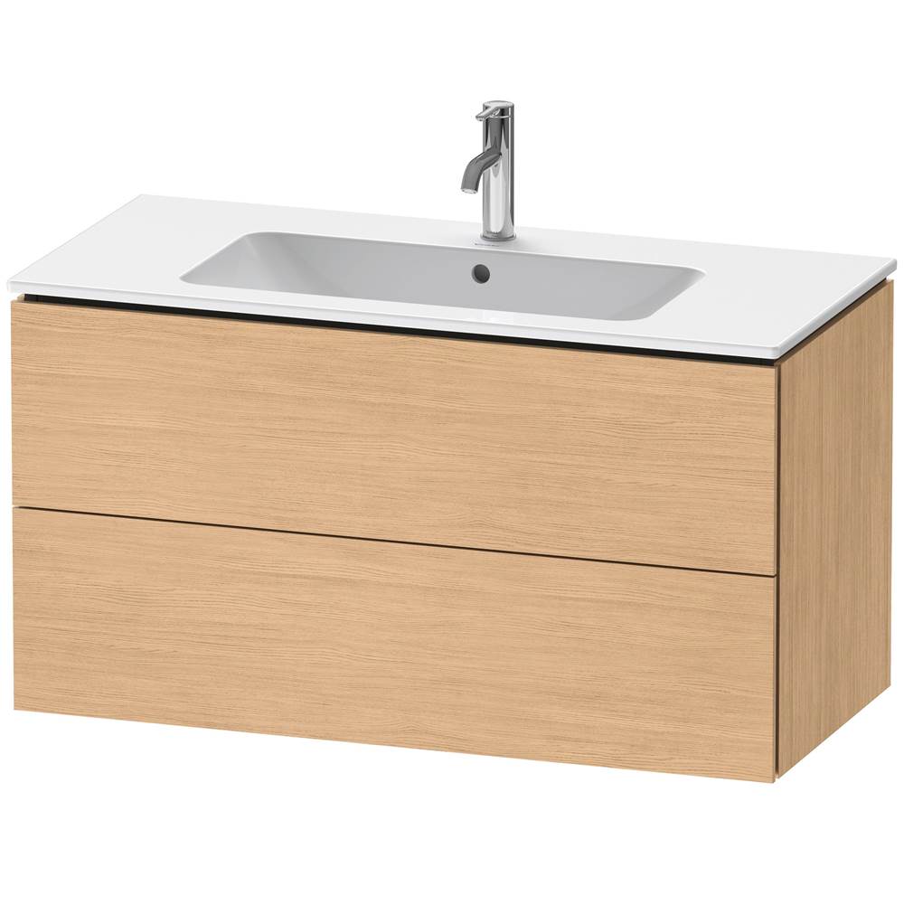 Duravit - L-Cube Two Drawer Wall-Mount Vanity Unit Natural Oak - Natural Oak