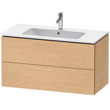 Duravit - L-Cube Two Drawer Wall-Mount Vanity Unit Natural Oak - Natural Oak