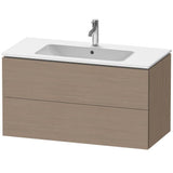 Duravit - L-Cube Two Drawer Wall-Mount Vanity Unit Oak Terra - Oak Terra