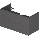L-Cube Two Drawer Wall-Mount Vanity Unit Concrete Gray