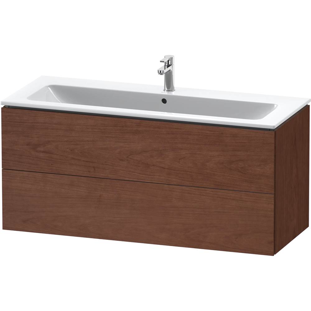 L-Cube Two Drawer Wall-Mount Vanity Unit Concrete Gray