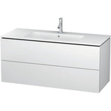 Duravit - L-Cube Two Drawer Wall-Mount Vanity Unit White - White Matte