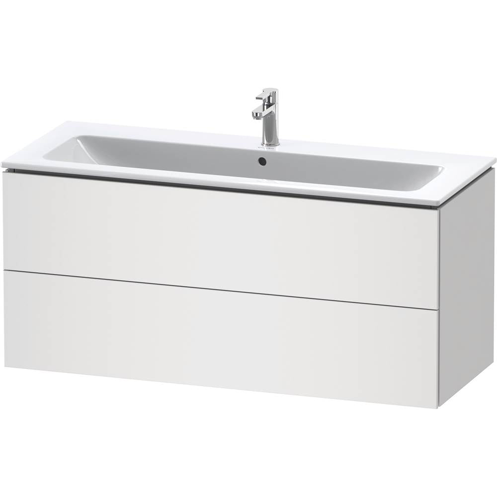 L-Cube Two Drawer Wall-Mount Vanity Unit Concrete Gray