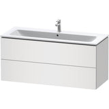 L-Cube Two Drawer Wall-Mount Vanity Unit Concrete Gray