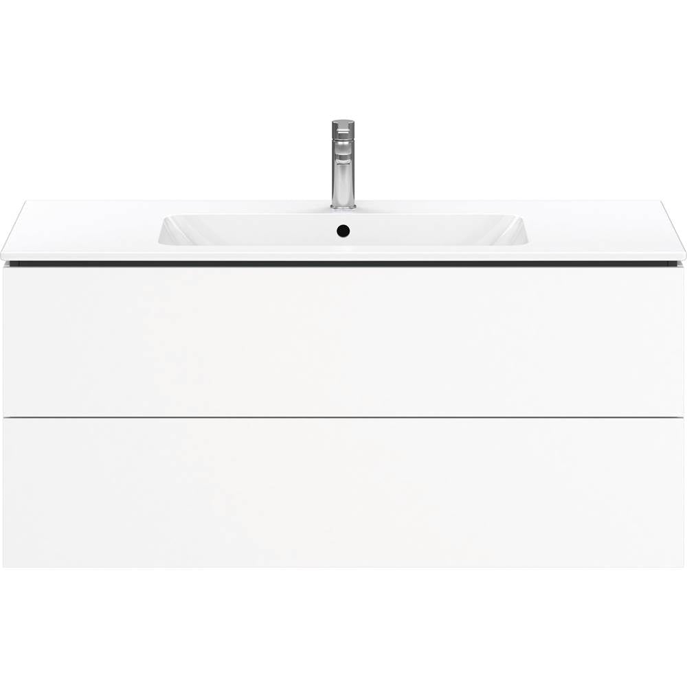 L-Cube Two Drawer Wall-Mount Vanity Unit Concrete Gray