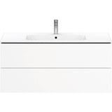 L-Cube Two Drawer Wall-Mount Vanity Unit Concrete Gray