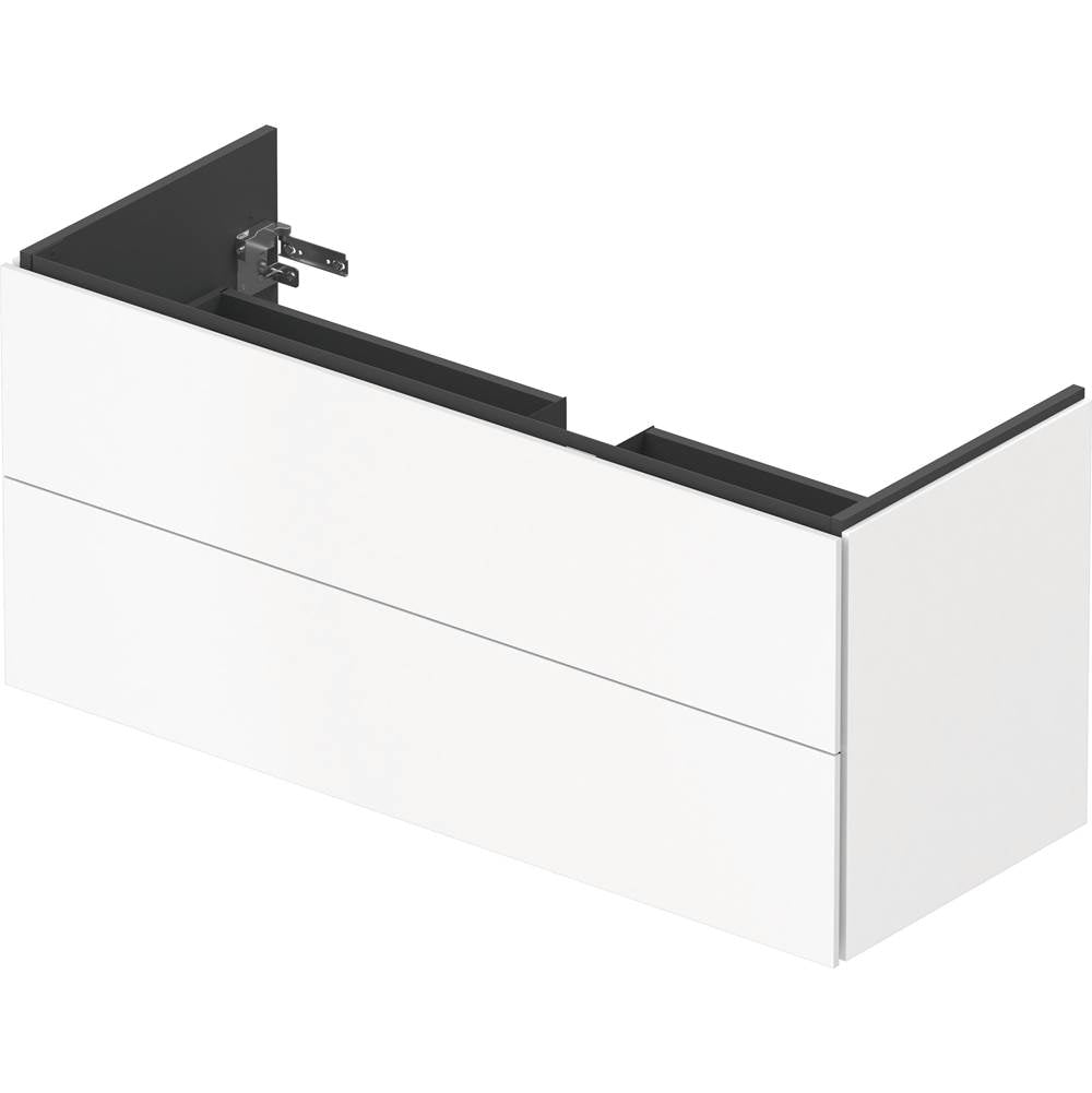 L-Cube Two Drawer Wall-Mount Vanity Unit Concrete Gray