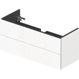 L-Cube Two Drawer Wall-Mount Vanity Unit Concrete Gray