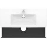 L-Cube Two Drawer Wall-Mount Vanity Unit Concrete Gray