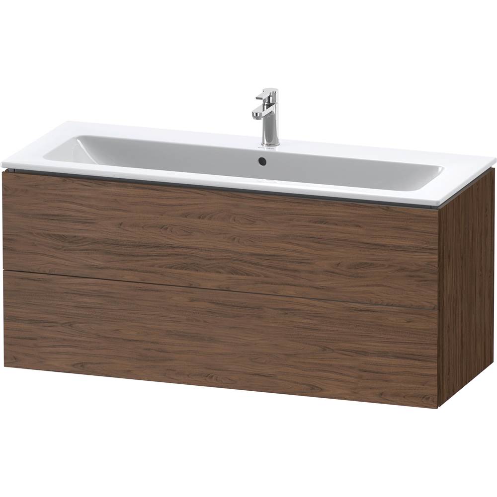 L-Cube Two Drawer Wall-Mount Vanity Unit Concrete Gray