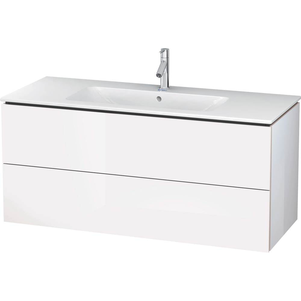 Duravit - L-Cube Two Drawer Wall-Mount Vanity Unit White - White High Gloss