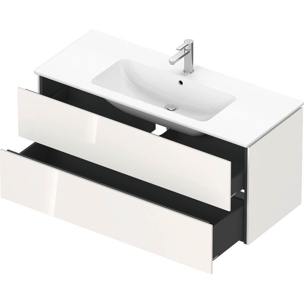L-Cube Two Drawer Wall-Mount Vanity Unit Concrete Gray