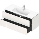 L-Cube Two Drawer Wall-Mount Vanity Unit Concrete Gray