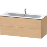 L-Cube Two Drawer Wall-Mount Vanity Unit Concrete Gray